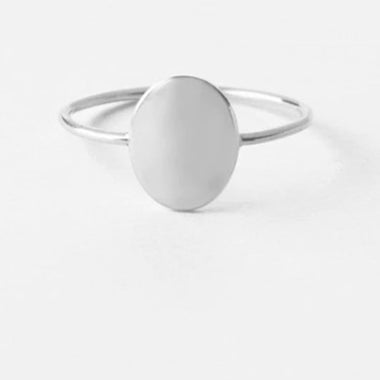 Minimalist Oval Blank Rings