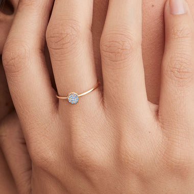 Colorful Birthstone Stainless Steel Rings