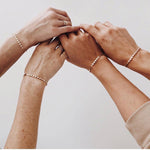 Dainty Double Layer Ball Chain Bracelet