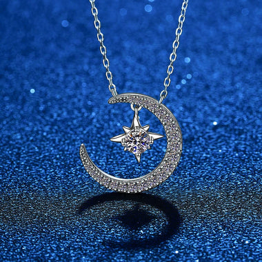 Starlight Moissanite Pendant Necelace