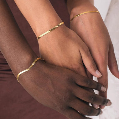 Trendy Classic Snake Chain Cuban Chain Bracelet