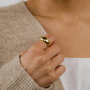 Stylish10mm Custom Engrave Ring