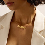 Personalized Custom Name Birthstone Pendant Necklace