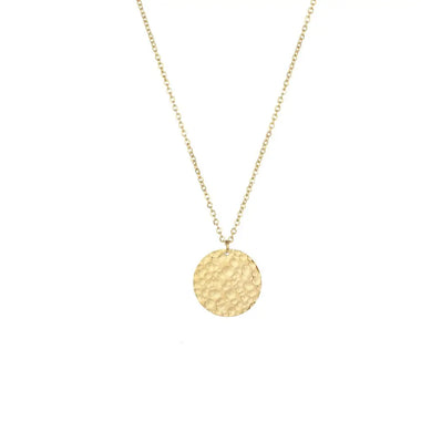 Fashion Disc Pendant Necklace