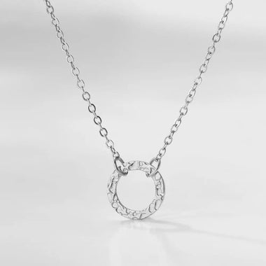 Delicate Circle Pendant Choker