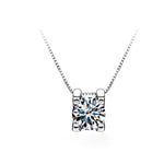 925 Sterling Silver Diamond Necklace