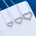 2CT Radiant Heart Moissanite Pendant Necklace
