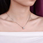 925 Sterling Silver Diamond Necklace