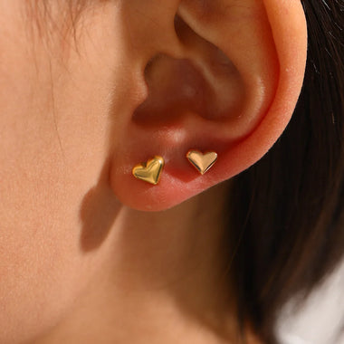 Boucles d'oreilles clip pêche tridimensionnelles Love