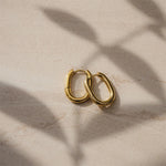 Pendientes vintage con forma de U circular