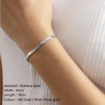 Dainty Classic Double Layer Snake Cuban Bracelets