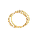 Dainty Classic Double Layer Snake Cuban Bracelets