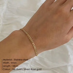 Dainty Classic Double Layer Snake Cuban Bracelets