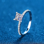 Princess Cut Moissanite Ring