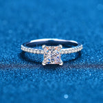Princess Cut Moissanite Ring