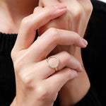 Minimalist Round Geometric Ring
