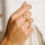 Minimalist Round Geometric Ring